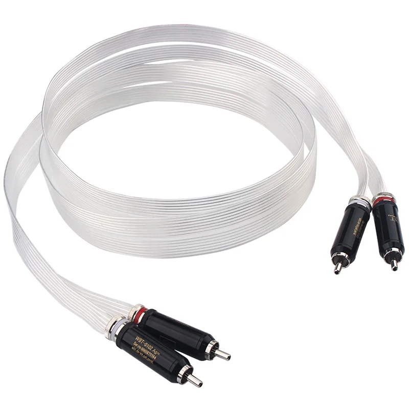 GK-M69Ag HiFi-Musikband der Fever Grade OCC versilberte Signalleitung rhodiniertes Leistungsverstärkerkabel mit RCA-Stecker