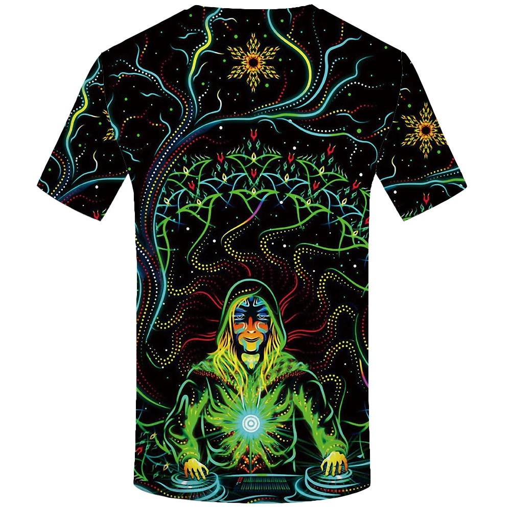 3D  Music Tshirt Printed Gothic T-shirts  Galaxy T shirt Men Psychedelic Tshirts Casual Colorful Anime Clothes