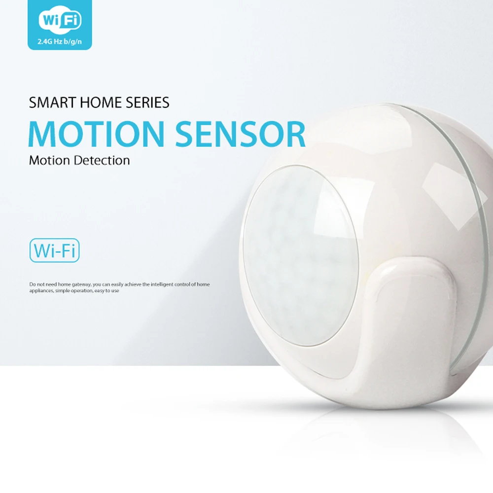 Wolf-Guard Mini Smart Pir Motion Sensor Switch Tuya Wifi Ultra-Licht Infrarood Menselijk Lichaam Detector Hoek Verstelbare met Batterij