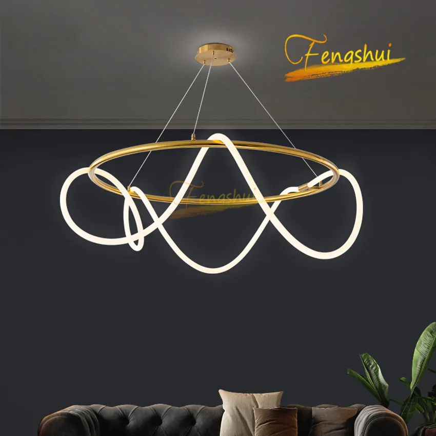 

Modern Minimalist LED Pendant Lamp Lighting Nordic Line Pendant Lights Bedroom Dining Cafe LOFT Living Room Indoor Hanging Lamp