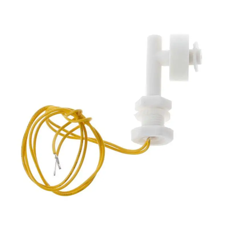 Water Level Sensor White PP Right Angle Float Switch Sense The Level Of Liquid New Drop Shipping