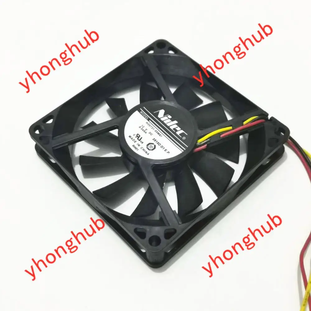 

Nidec H35731-55MEI DC 12V 0.045A 3-ire 80x80x15mm Server Cooling Fan