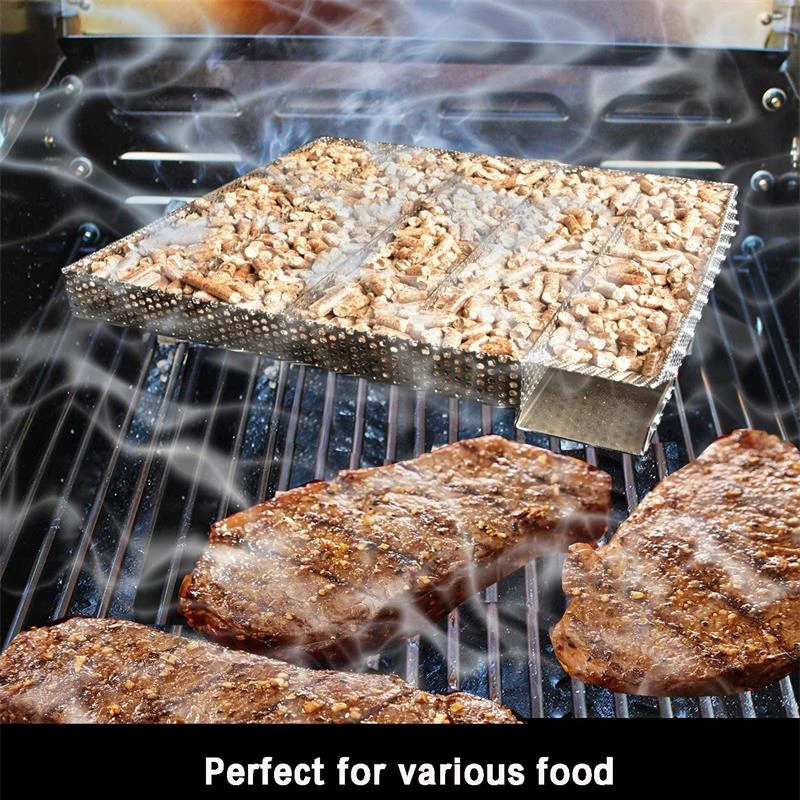 Générateur De Fumée Froide Inox Pour BBQ Et Fumoir - Avec Brosse Et Crochets