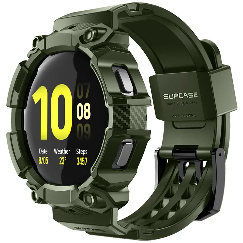 For Samsung Galaxy Watch 4 Case (44mm) SUPCASE UB Pro Rugged Protective Cover with Strap Watch Bands For Galaxy Watch 4