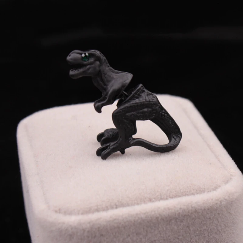 Trendy Alloy Dinosaur Shape Ear Stud Punk Earrings Unisex Fashion Punk Personality Earring Hook Jewelry Accessories