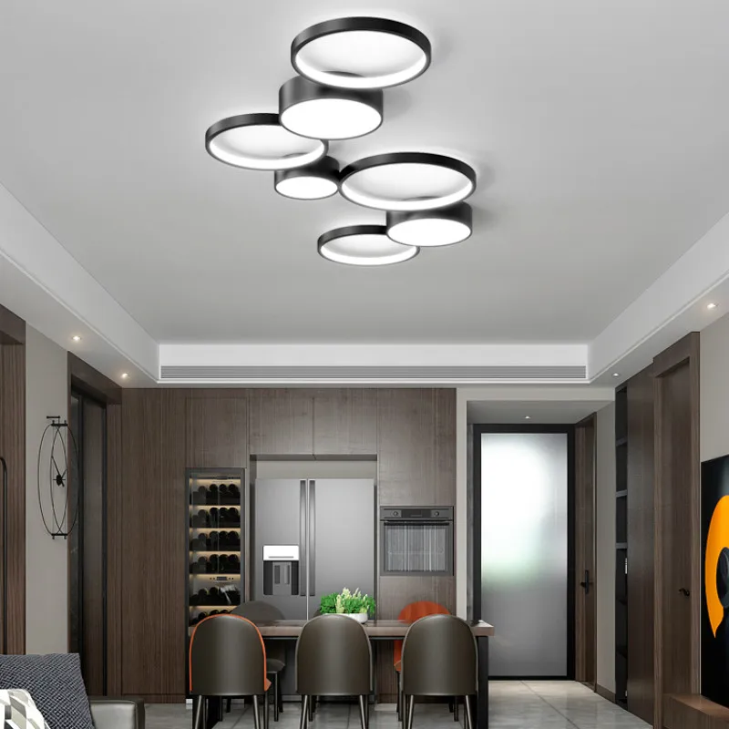 New Nordic modern living room LED ceiling lamp bedroom lamp restaurant LED chandelier hotel lamp LED lamp   ZM1119