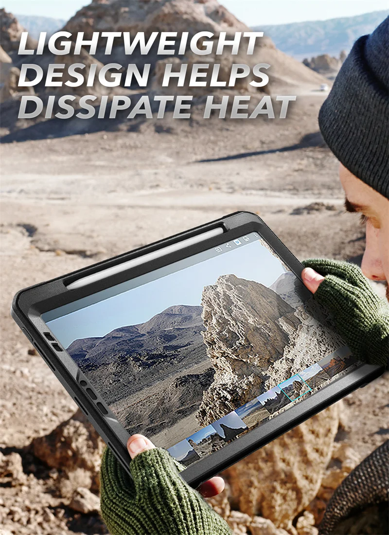 SUPCASE For iPad Pro 12.9 Case (2022/2021/2020) UB Pro Full-Body Rugged Kickstand Protective Case with Built-in Screen Protector