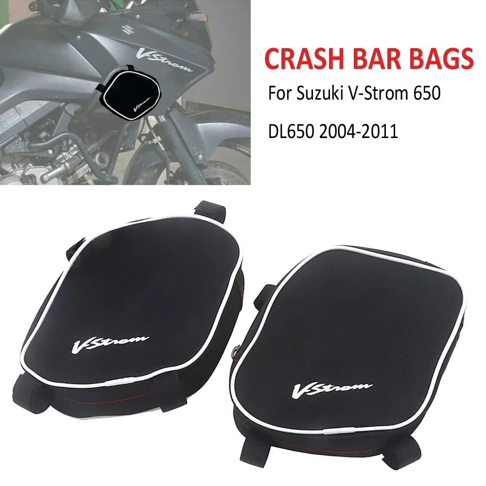 

New For Suzuki V-Strom 650 DL650 DL 650 Motorcycle Frame Crash Bars Bags Repair Tool Placement Bag For Givi For Kappa Crash Bars