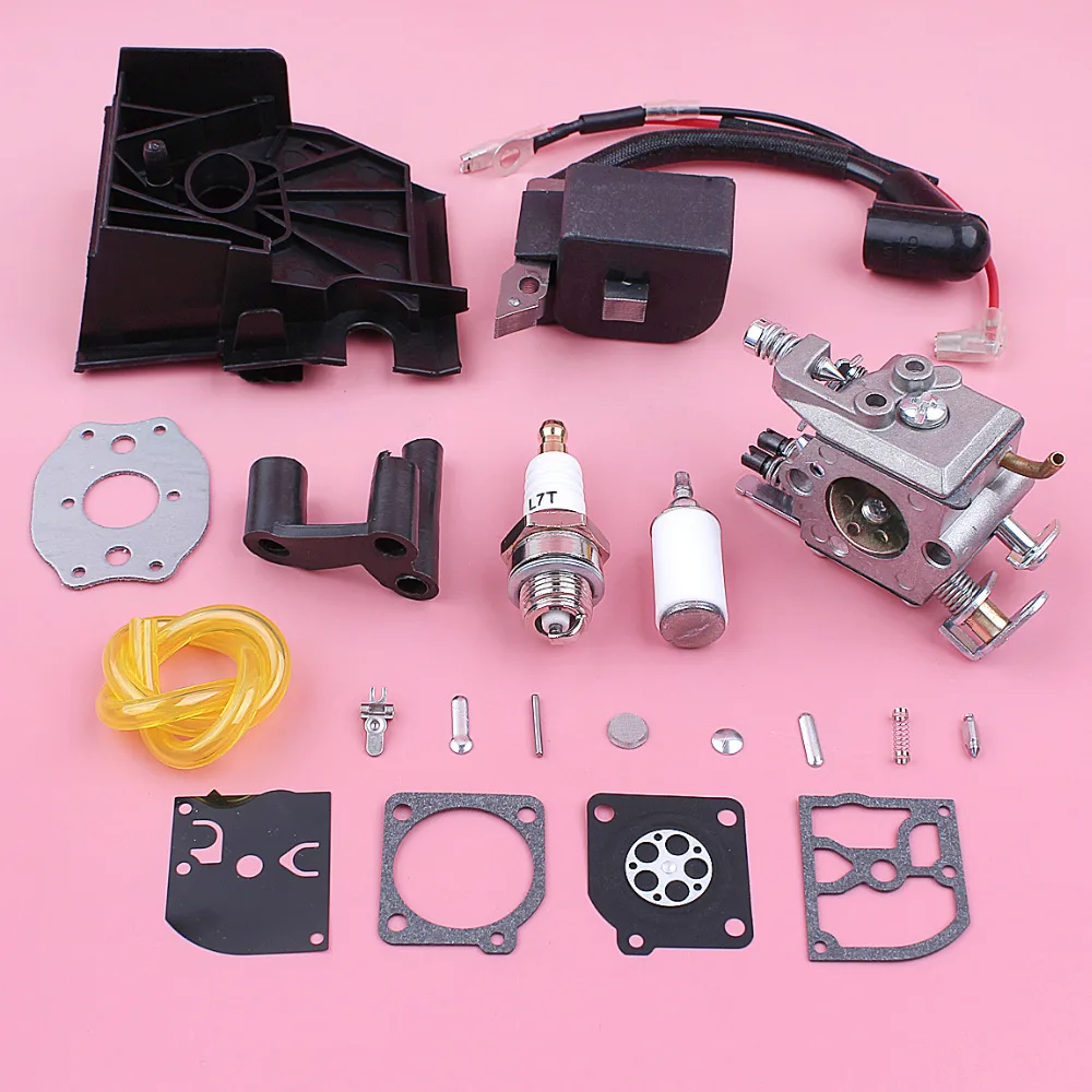 Carburateur Carb Bobine Voor Husqvarna 136 137 141 142 Brandstof Filter Lijn Grommet Adapter Reparatie Kit Chainsaw Vervangen Deel
