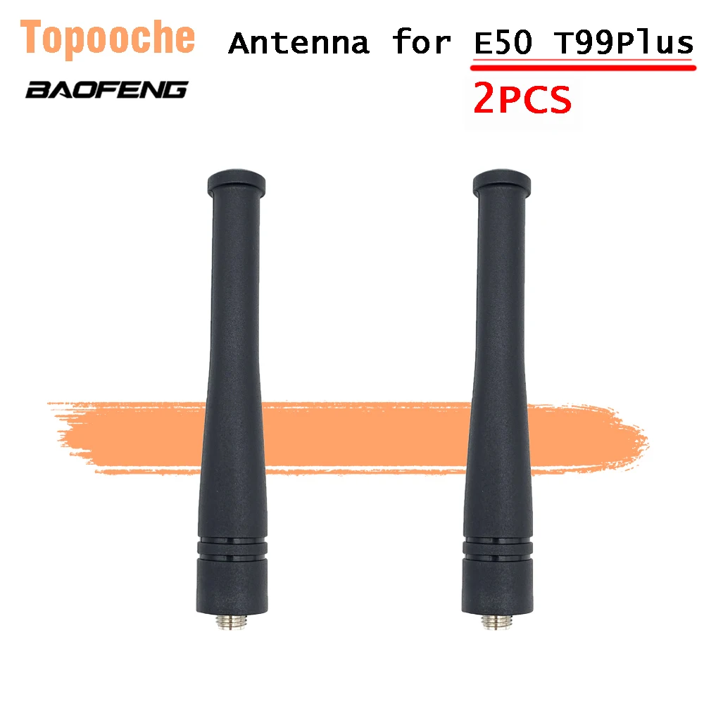 

2PCS Original Baofeng E50 Antenna UHF 400-480MHz BF-T99plus Antenna Walkie Talkie Antenna for E50 T99plus Two Way Radio