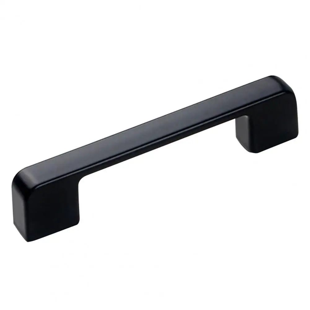 

1pc Black Cabinet Door Handle Polished Aluminum Alloy Multi Styles Grip Cabinet Puller Cupboard Door Handles