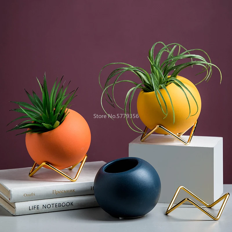 

Hot Nordic Style Ceramics Vase Flower Pot Mini Bottle Flower Basket Flower Vase Home Decoration Accessories Table Flower Vase