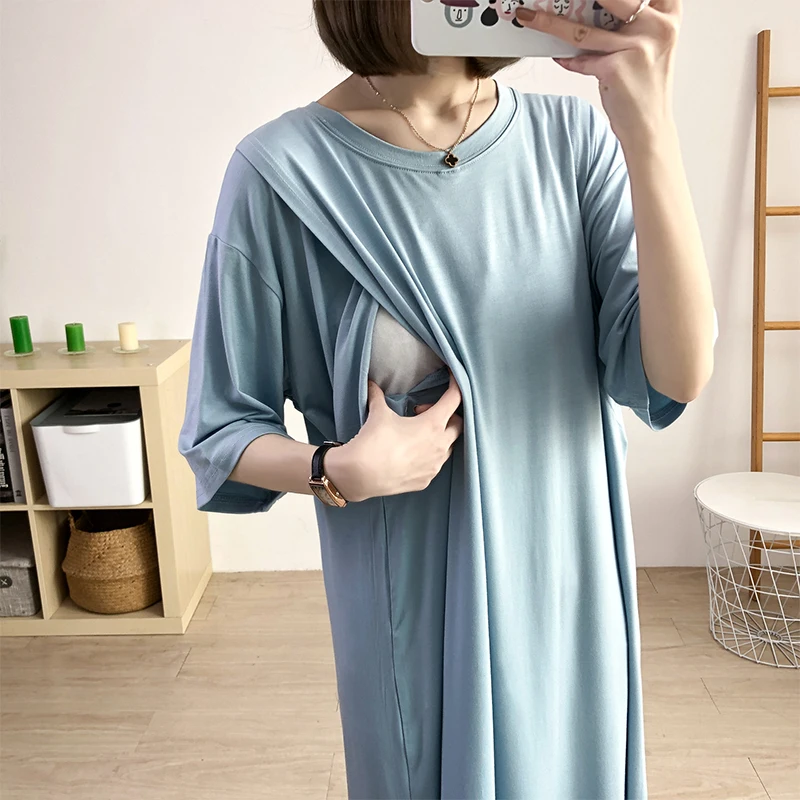 Clothes For Pregnant Women Breastfeeding clothes Dresses For Nursing Maternity Clothing  3936