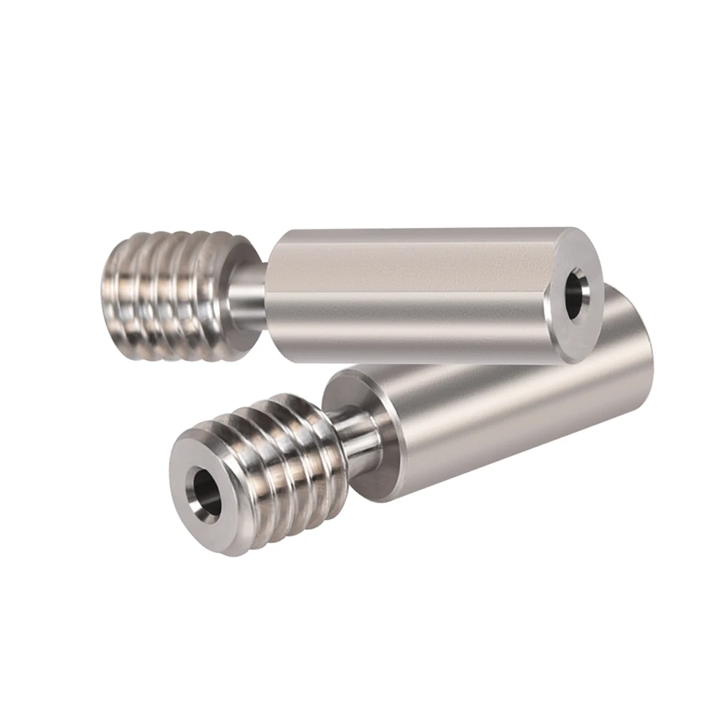 BIQU H2 Tenggorokan Campuran Titanium Baja Tahan Karat Penahan Panas Semua Logam untuk H2 Extruder VS Titan MK8 Hotend Ender3 V2 Bagian Pencetak 3D