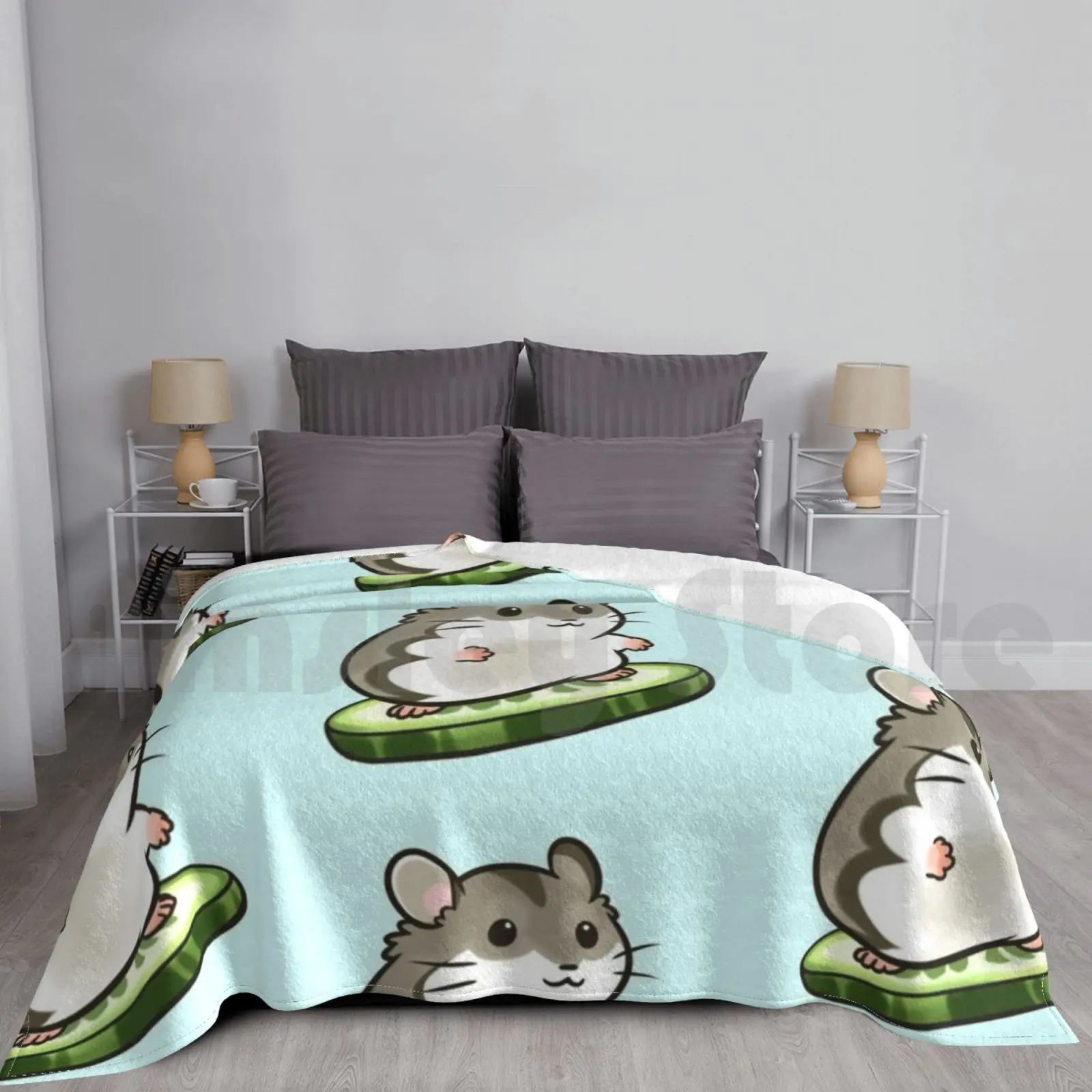 Agouti Djungarian Hamster Blanket Super Soft Warm Light Thin Hamster Hamster Pet Animal Rodent Critter Djungarian Siberian