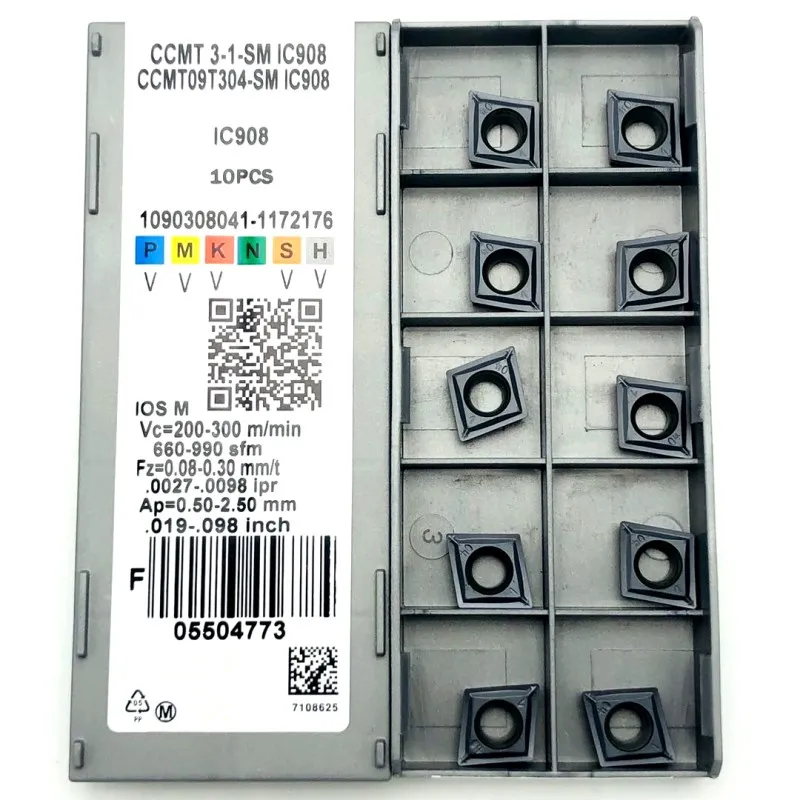 Вращающаяся режущая головка Tokarnyy CCMT09T304, CCMT09T308 SM, высокоточная металлическая твердосплавный инструмент для обработки деталей вращения вставка для станка с ЧПУ