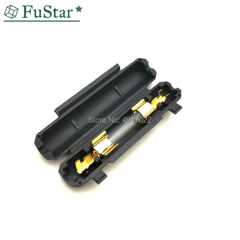 5PCS 6*30 mm Glass Fuse Holder 6 * 30 Fuse Socket Fuse Flip shell Black Flip Type Fuse Socket Peanut Hull Fuse Holder 6x30mm Hot