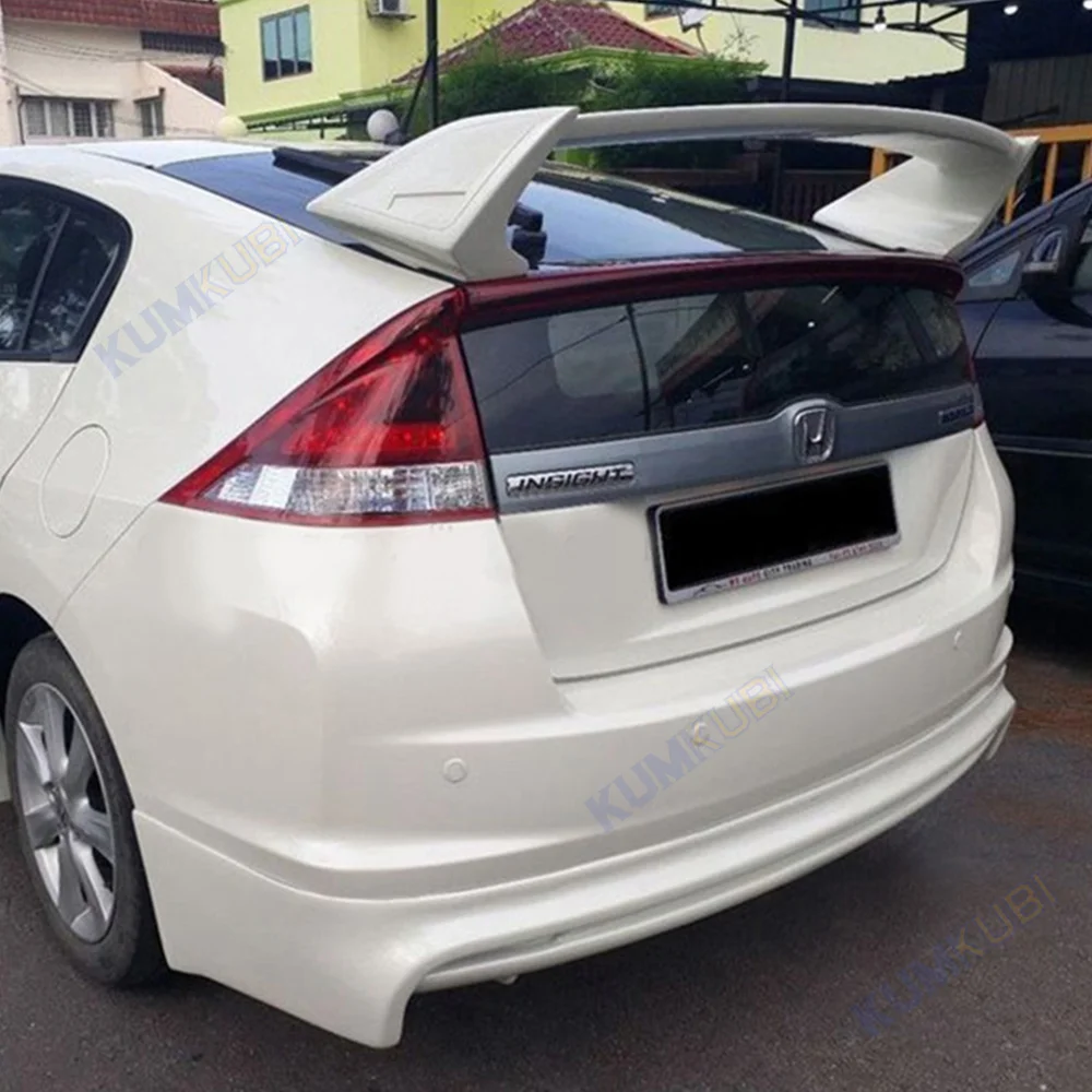 Rear Roof Lip Spoiler For Honda Insight 2009 2010 2011 2012 2013 Exterior ABS Plastic Rear Boot Trunk Wing Lip Spoiler Body Kit