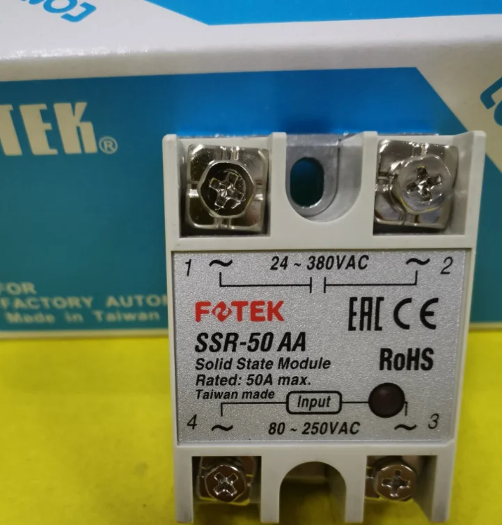 

Taiwan new original FOTEK Solid State Relay SSR-50AA