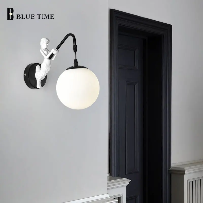 

Modern Led Wall Lamp Bedside Light Bedroom Dining Room Creative Personality Wall Light E27 Bulbs Light Wall Led Lustre 110V 220V