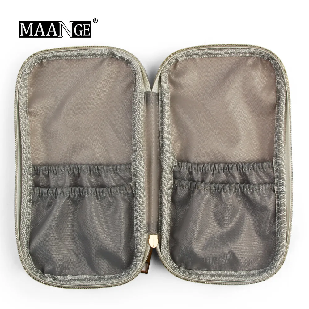 Factory Direct MAANGE Portable Marble Makeup Brush Bag Makeup Tools Cosmetic Bag Hot Selling Gift for Women