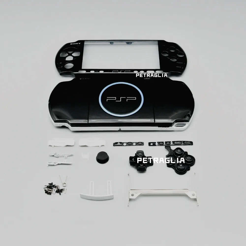 Brand New 1:1 per PSP3000 custodia custodia Shell con pulsanti impostati per PSP 3000 3001 3004 Console di gioco riparazione frontalino spedizione