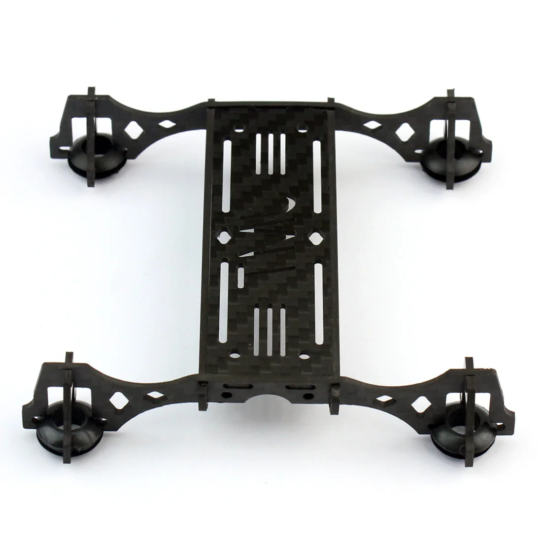 Jmt mini kit de estrutura de fibra de carbono com distância entre eixos de 100mm, suporte para motor de escova 8520/hélice de 55mm para aeronaves quadricóptero fpv rc