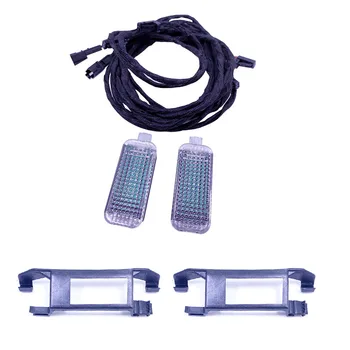 ภายในรถด้านหลัง LED Footwell Light โคมไฟเท้าสำหรับ Passat B6 Golf 5 6 MK6 A1 A3 A4 A6 a8 Q3 Q5 Q7ที่นั่ง Toledo ALHAMBRA