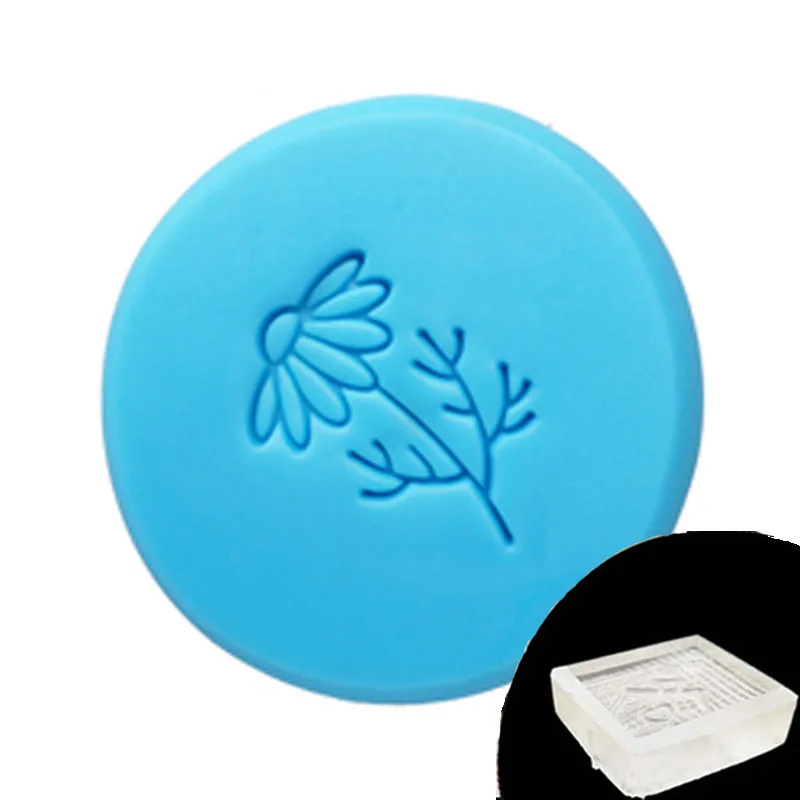 Flower Leaves and Tree Pattern Stamp, Home Cleaning Natural Seal, Acrylic Transparent Imprint Soap Stamp, Handmade Chapter