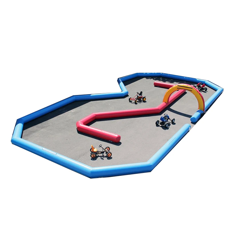 Inflatable Fence Children's Mini Racing Track Toy Set Colorful Border With Cars Educational Games