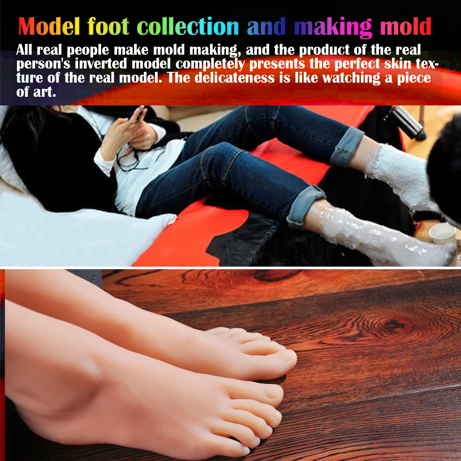 Mannequin Female Foot Model Slender Toes Greek Feet Shoe Socks for Art Fake Nail Display Tarsel Silicone Lady Foot Fetish 3901 view 5