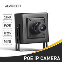 Revotech Mini Type IP Camera H.265 POE HD 3MP Indoor Security ONVIF P2P CCTV System Video Surveillance Cam