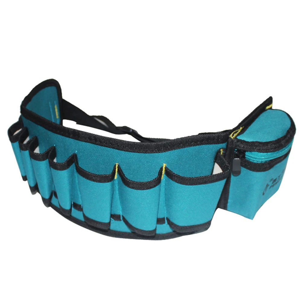 Multi-pockets Tool Bag Waist Electrician Tool Bag Oganizer Carrying Pouch Tools Bag Belt Waist Pockets Case 53 x 13x 2 cm