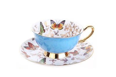 English Afternoon Tea,Mug High-Grade Bone China Coffee Cup And Saucer, Japanese Style Cup European cup