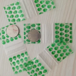 1515 Ziplock Bags 100 Baggies Alien Print Bags 1.5