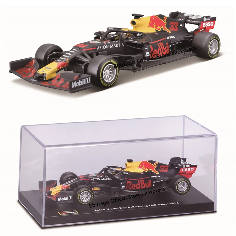 Bburago 1:43 Aston Martin Red Bull Racing RB15 2019 NO33 Alloy Luxury Vehicle Diecast Cars Model Toy Collection Gift