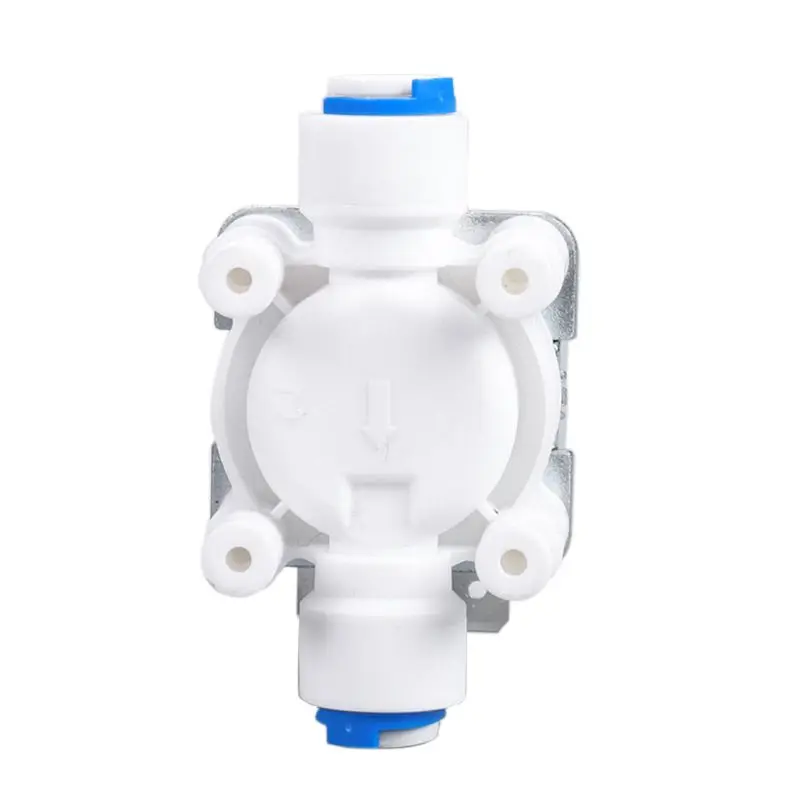 Plastic Water Solenoid for Valve 220V 1/4" Thread Normally Closed Water Inlet Flow Switch Quick Connect Inlet for Valve