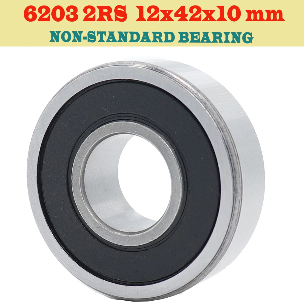 6203RS Bearing 124210 Non Standard Ball Bearings ( 1PC ) 12*42*10 mm Inner Diameter 12 mm Outer Diameter 42mm Width 10mm