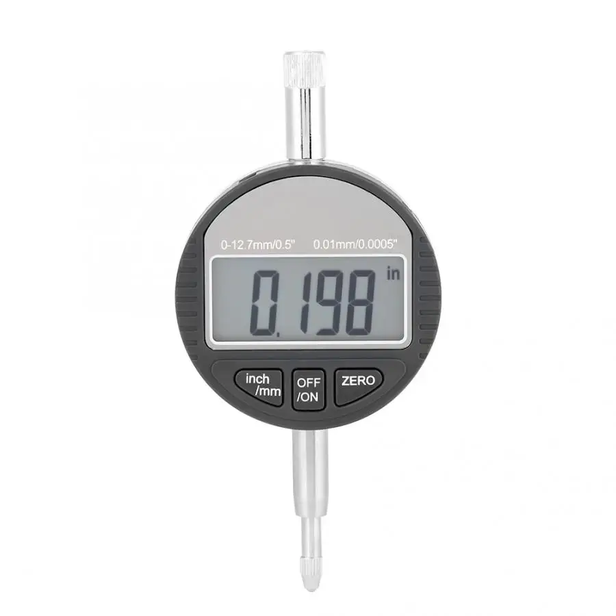 Dial Indicator Digital Digital Probe Indicator Gauge 0-12.7mm/0.5'' Clock DTI 0.01mm/0.0005'' digital comparator watch