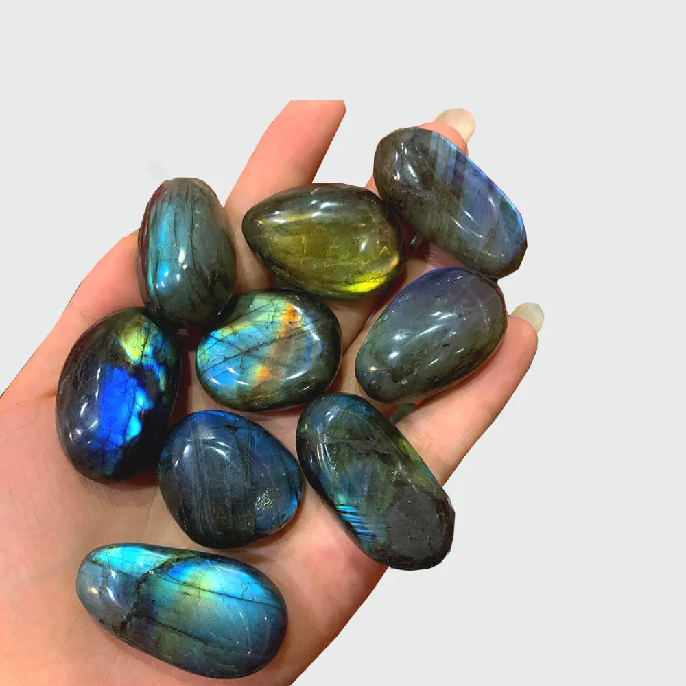 Natural Colorful Labradorite Crystal Original Moonstone Natural Stones Ornament Moonstone 10-20g/20-30g/30-50g