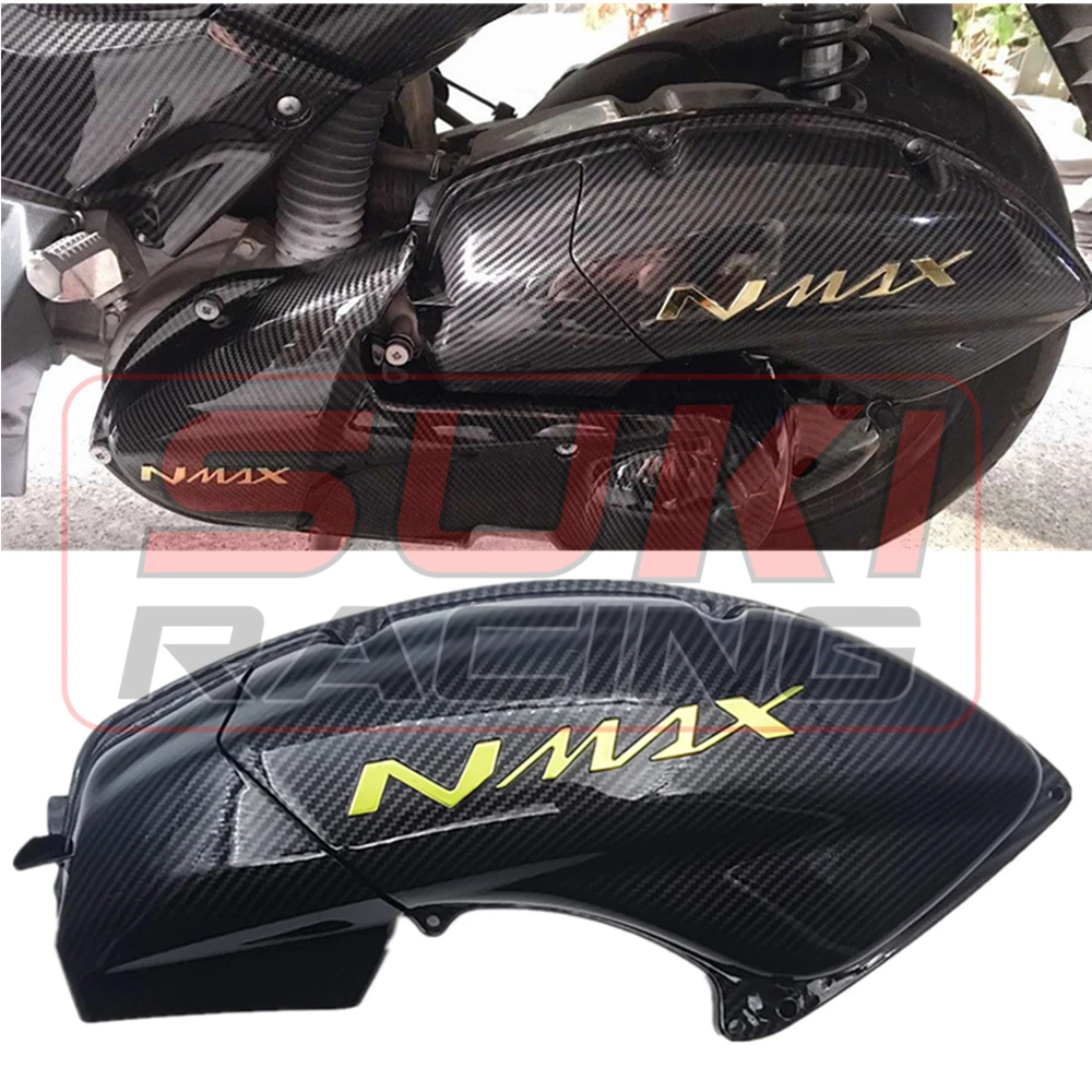 Air Filter Cover For NMAX 125 155 2015-2020 N-MAX 125 155 Air Intake Box Cleaner Protection ABS Plastic Carbon Fiber Color