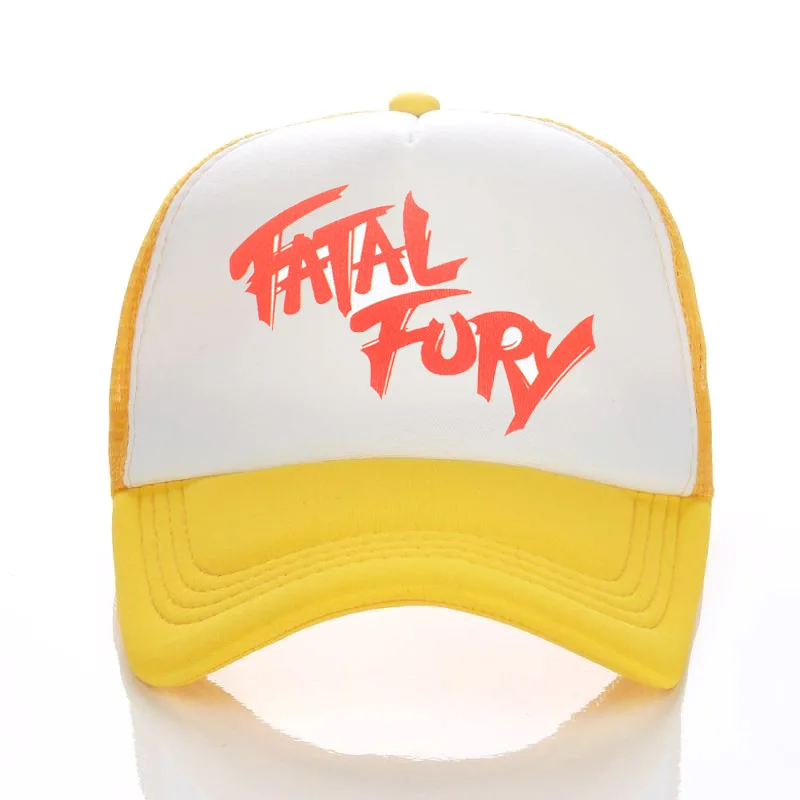 Terry Bogard Mesh Caps The King of Fighters FURY F Hat Cosplay Visor Cap Hat Summer Mesh Caps Unisex