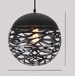 Nordic Gordy Hanglamp Semi-Ronde Lampen Sferische Vintage Industrieel Licht Woonkamer Decor Home Ijzeren Hanglamp