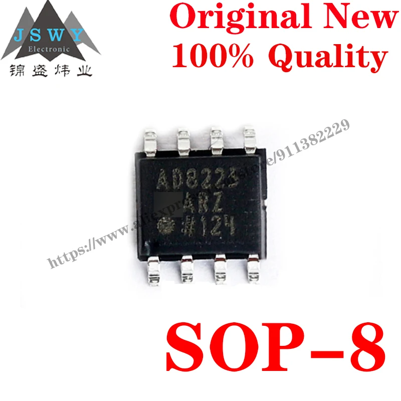 

5~10 PCS AD8223ARZ SOP-8 Semiconductor Amplifier IC Instrumentation Amplifier IC Chip with for module arduino Free Shipping