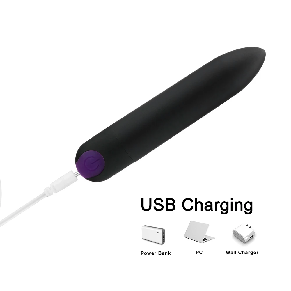 10 Frequency Dildo Bullet Vibrator Vaginal Massager Clitoris Stimulator Strong Vibration USB Charging Sex Toys For Women 18