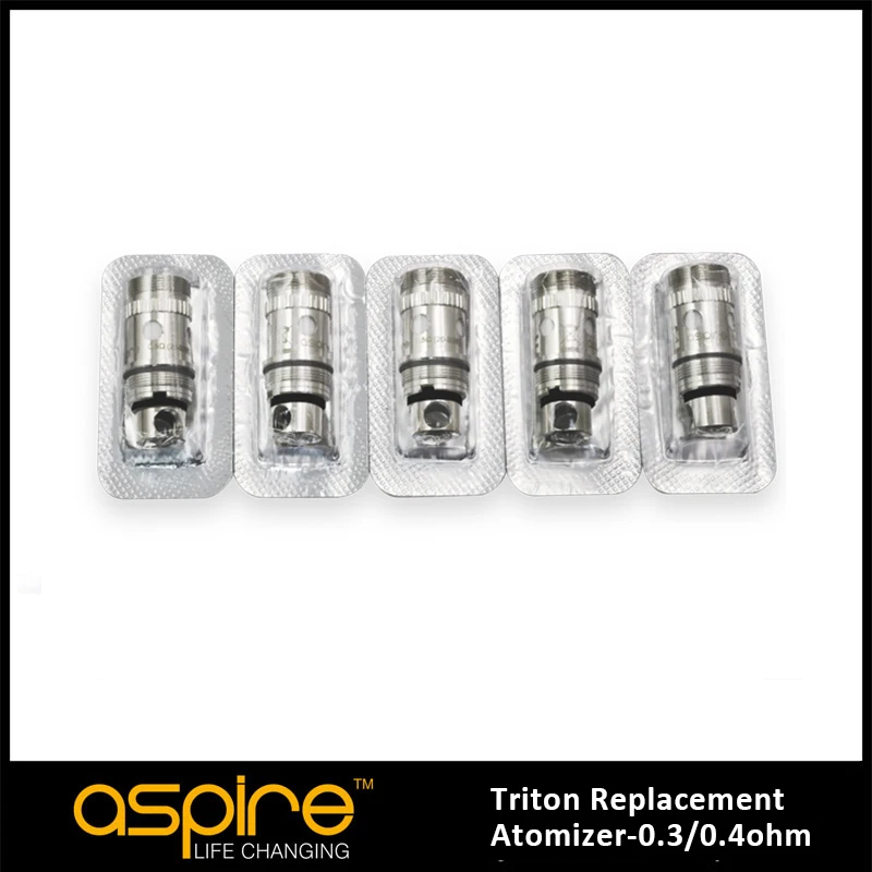 Aspire Triton cewka zapasowa 1.8/0.3/0.4/0.5ohm japońska bawełna organiczna głowica cewki dla Aspire Triton /2 Atomizer cewka zbiornika 5pc