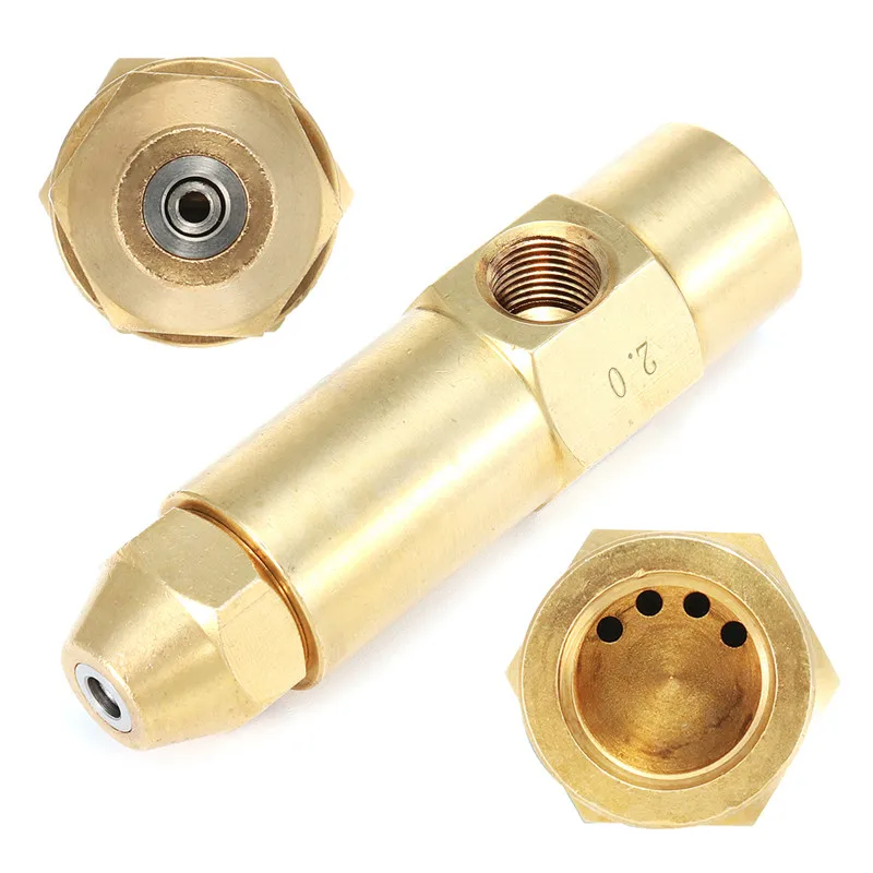 

1Pc New Die Sel Heavy Waste Oil Alcohol-based Fuel Burner Spray Nozzle 1/1.3/1.5/2/2.5mm Different Sizes Tool Parts Brass Metal