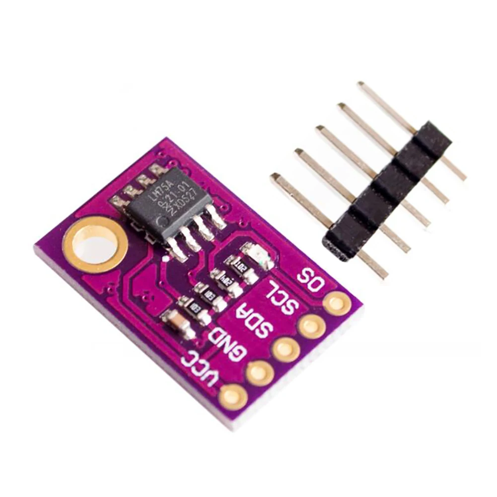 10PCS LM75 LM75A sensore di temperatura interfaccia I2C ad alta velocità modulo scheda di sviluppo ad alta precisione CJMCU-75