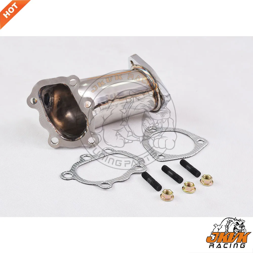 JKVK RACING Stainless Steel 3.0'' Exhaust Turbo Outlet Pipe For 240sx S13 S14 S15 SR20 1989-1998