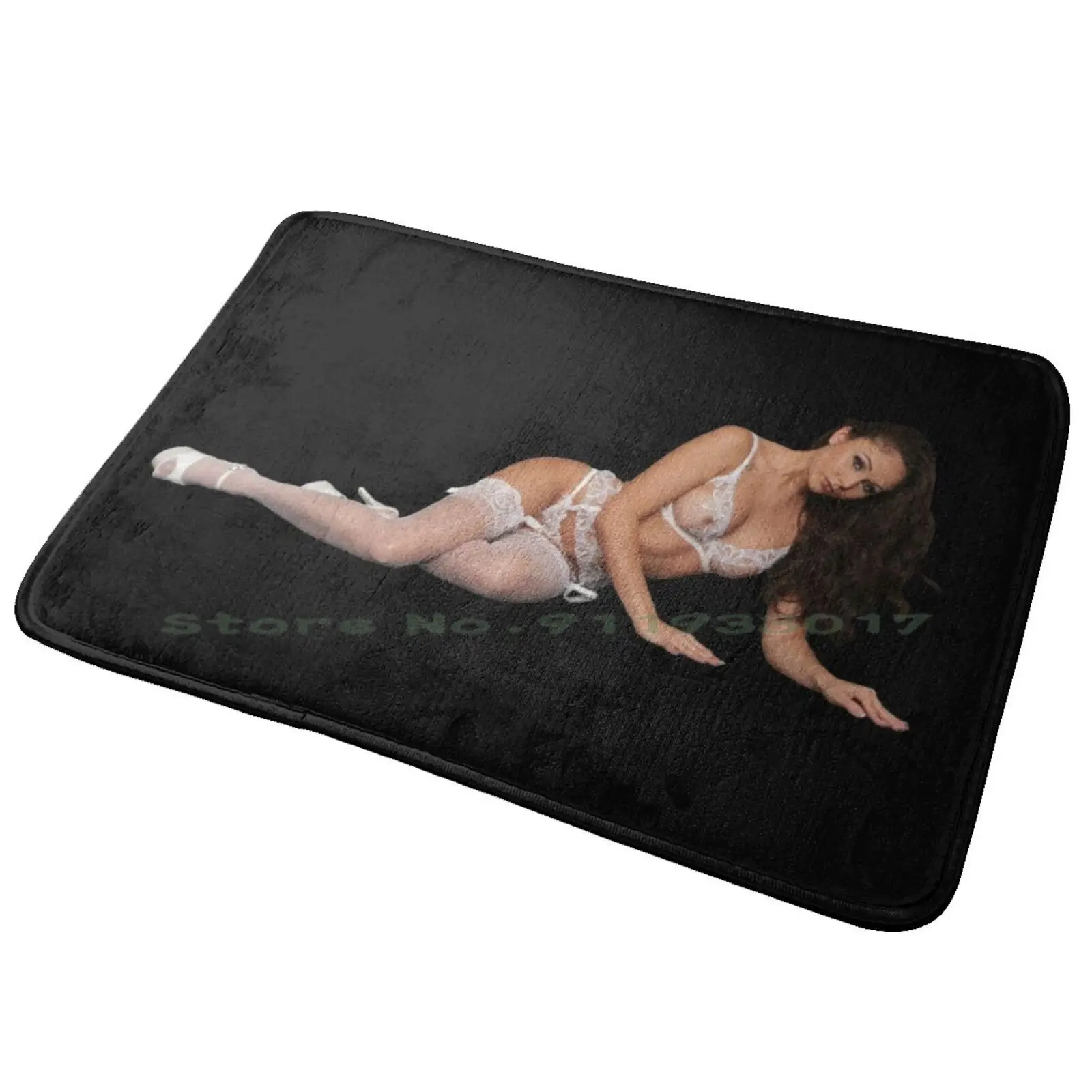 Ariana Marie Poses Very Sexy-Female Erotic Art Photography Entrance Door Mat Bath Mat Rug Pattern Buildings De Jouy City Usa